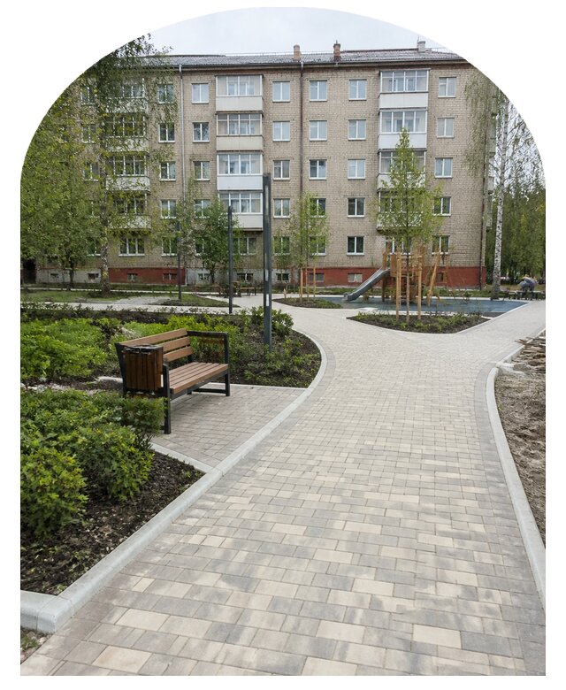 Благоустройство двора МКД под ключ в Электростали от 253250 р. | Метпроект-Элк